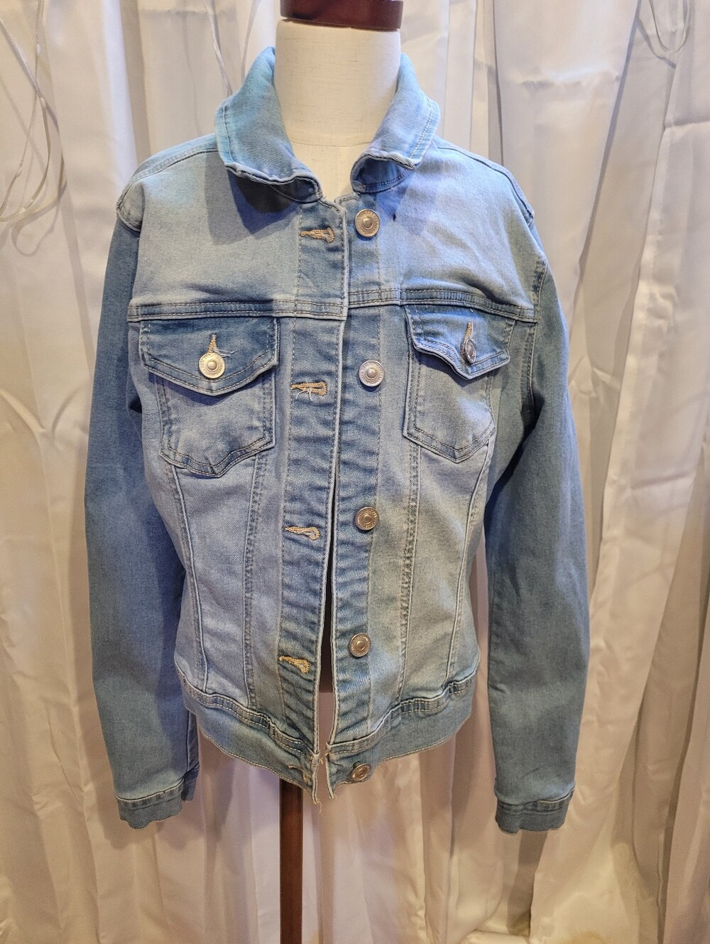Wax Jean Light Blue Denim Jacket for Women